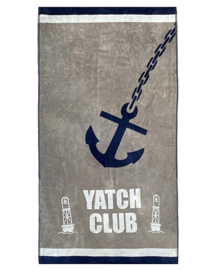 Le Comptoir De La Plage  Peškir Za Plažu Yacht Club 100X175, Sivi