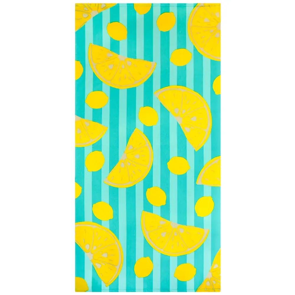 Le Comptoir De La Plage  Peškir Za Plažu Pop Citron 75X150, Zeleni