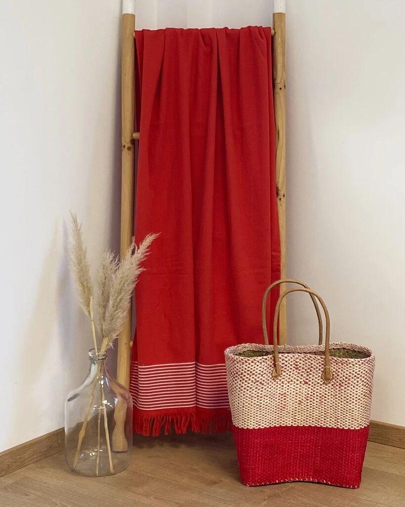 Le Comptoir De La Plage  Peškir Za Plažu Paski Rouge 90X170, Crveni