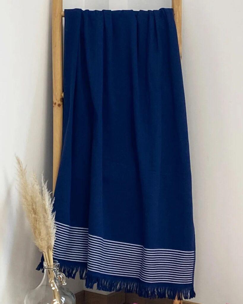 Le Comptoir De La Plage  Peškir Za Plažu Paski Navy 90X170, Teget