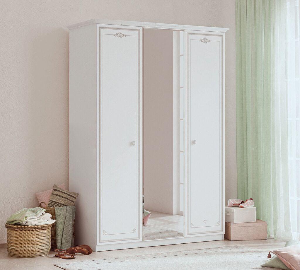 Cilek Mobilya Selena Grey Trokrilni Plakar, Bijeli