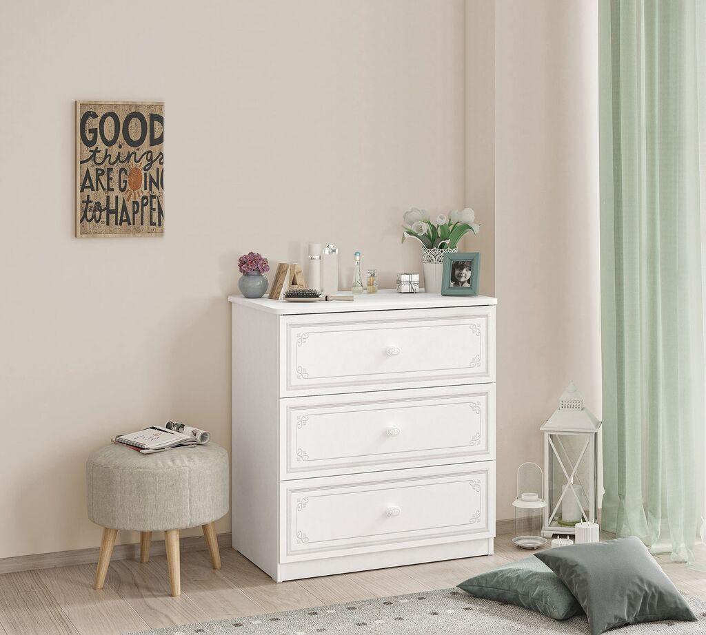 Cilek Mobilya Selena Grey Komoda, Bijela
