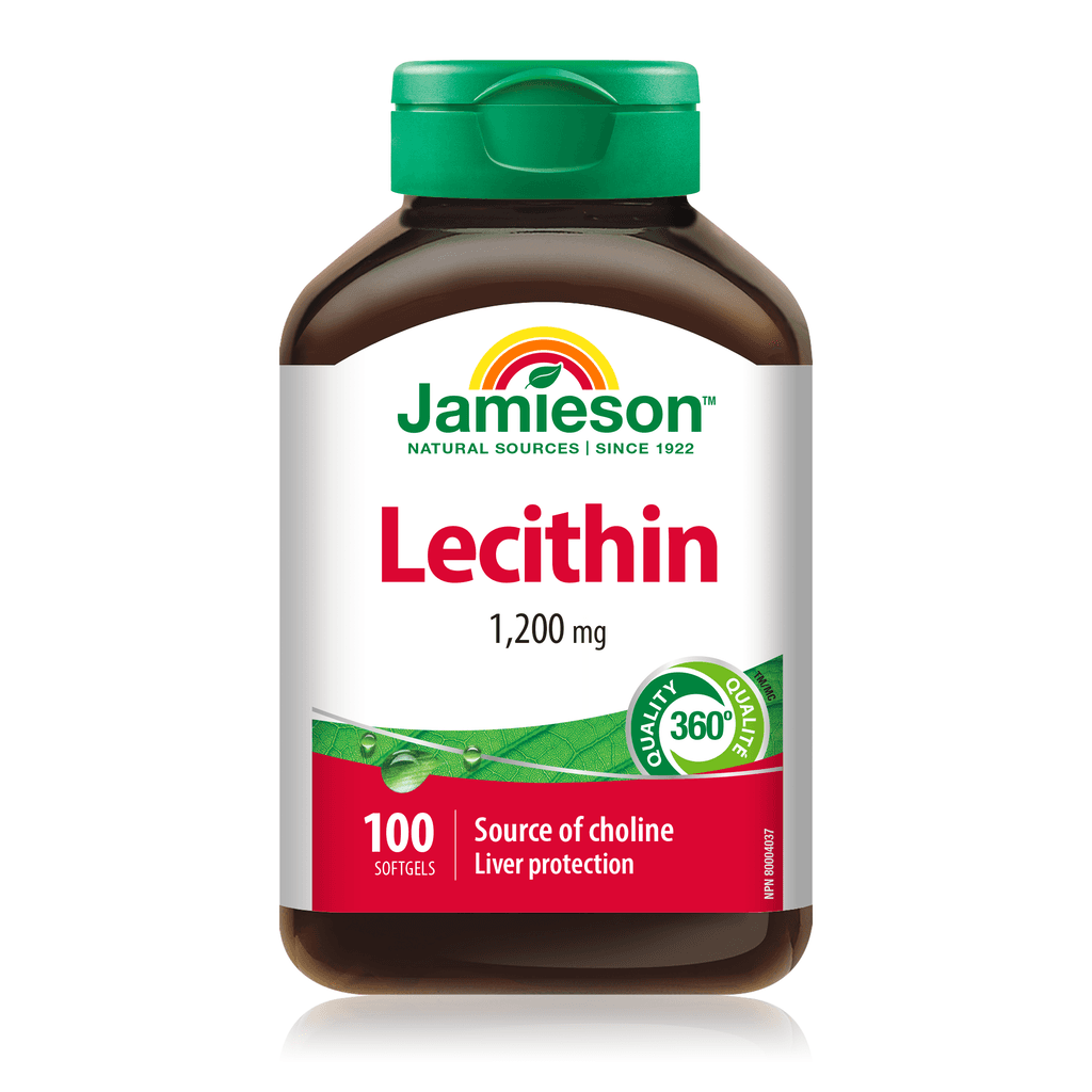 Jamieson Lecithin 1200mg 100 softgel cap.