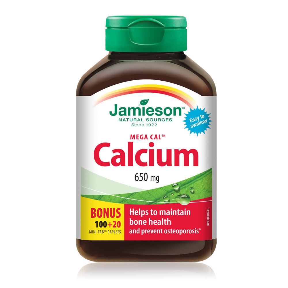 Jamieson Calcium 650mg 100+20bonus softgel.