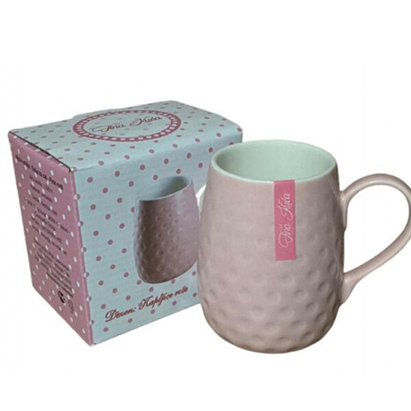 Šolja Za Čaj Fina Kuća Kapljica Rose Pink Mat