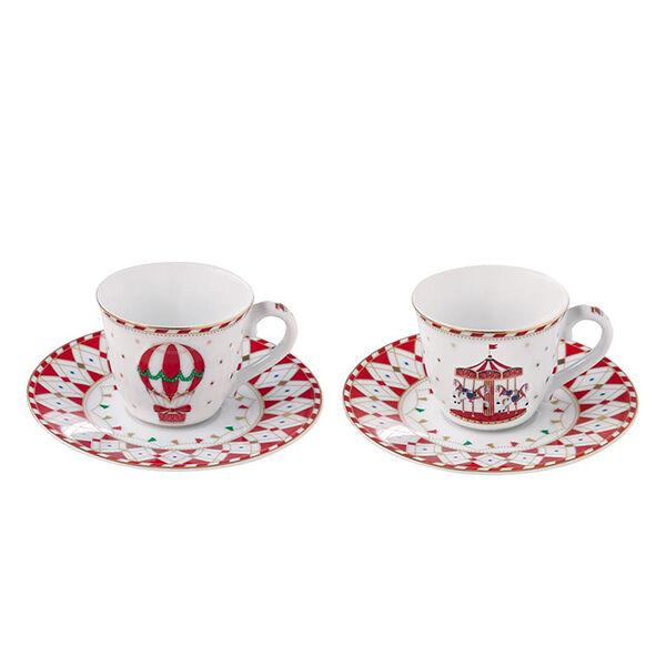 Šoljice Za Espresso Fina Kuća Set/2 80Ml Chwo (1053756) Karusel+Balon Christmas Edition