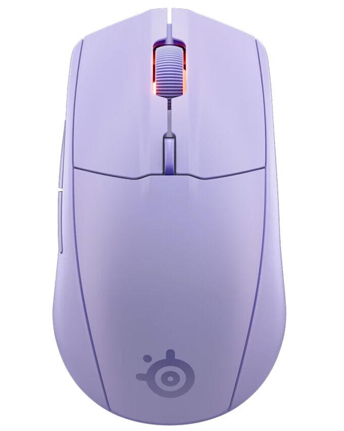 SteelSeries miš Rival 3 bežični V2, ljubičasti