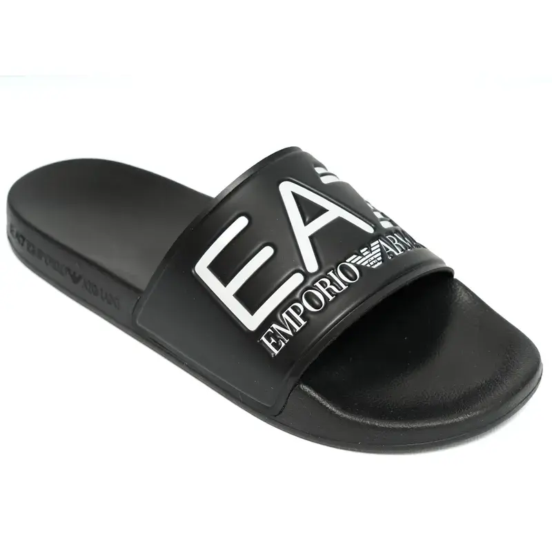 Emporio Armani Muške papuče Water Sports, Crne