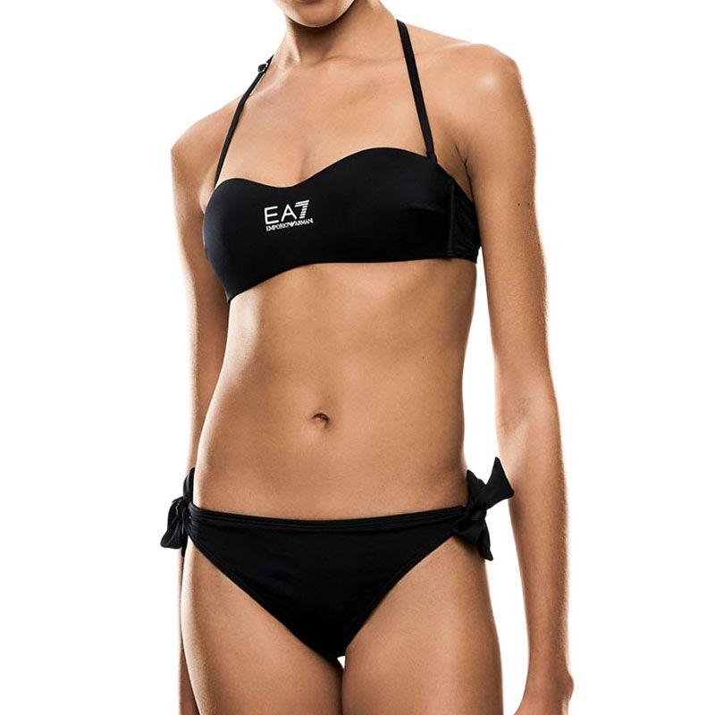 Emporio Armani Ženski kupaći kostim Water Sports BW, Crni