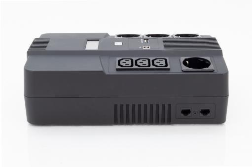 Digitus UPS All-in-One 800VA/480W, LED 12V/9Ah x1, 4x CEE 7/7,3x IEC C13, USB, RJ45