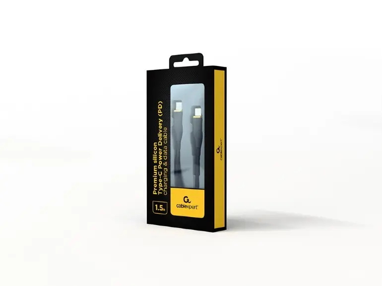 Gembird USB Kabl za punjenje CC-USB2S-CMCM-1.5M-BK, 1.5m, Crni