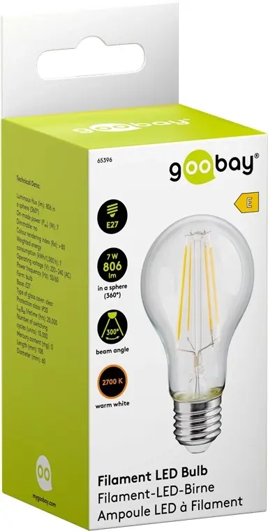 Goobay LED Sijalica 65396 Filament, 7 W