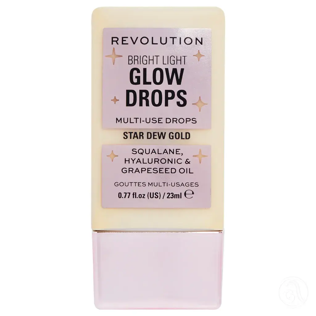 Revolution Tečni hajlajter Bright Light Glow Drops Golden Star Dew, 23 ml