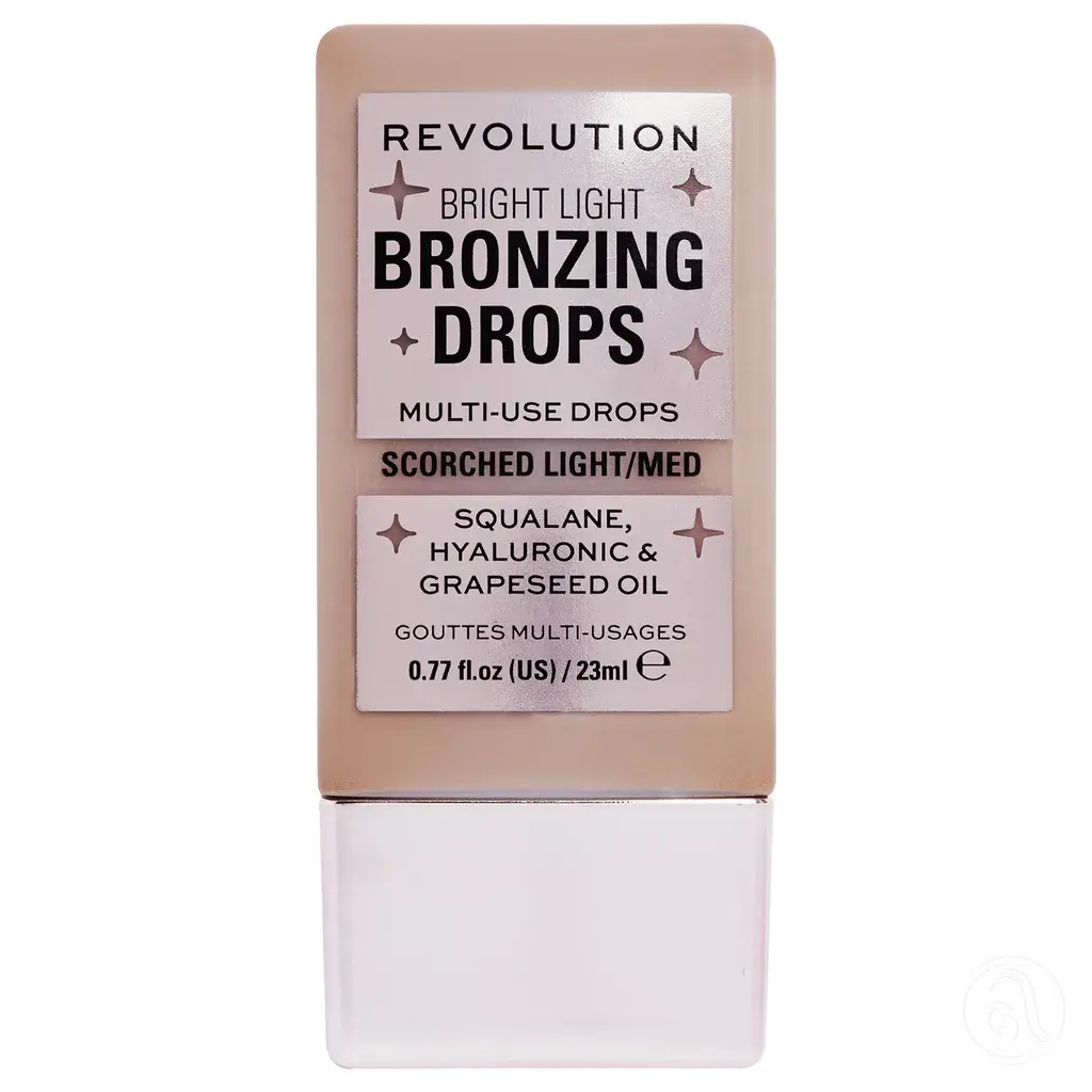 Revolution Tečni bronzer Bright Light Bronzing Drops Scorched Light, 23 ml