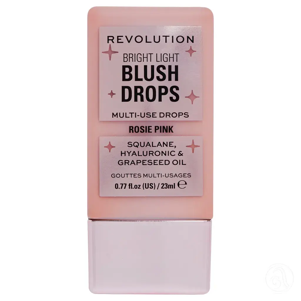 Revolution Tečno rumenilo Bright Light Blush Drops Pink Rosie, 23 ml