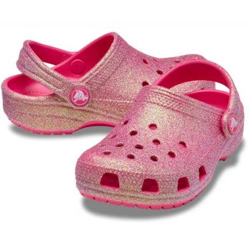 Crocs Classic Iridescent Glitter Papuče Dečije Roze