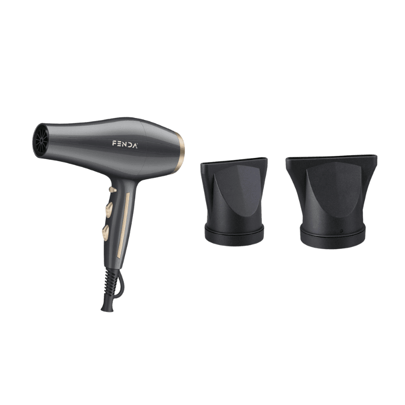 FENDA - Fen za kosu sa zlatnim detaljima - Gray