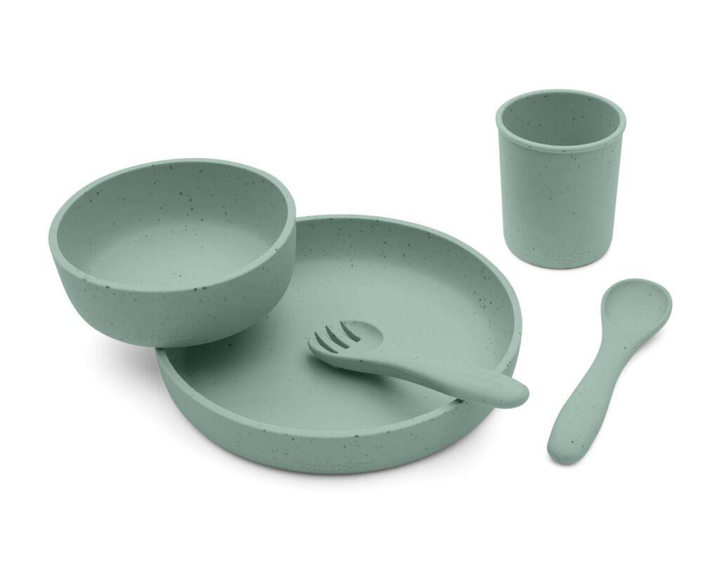 Kikka Boo Set Za Hranjenje 5Pcs, Platinum Silicone Sage, Zelena