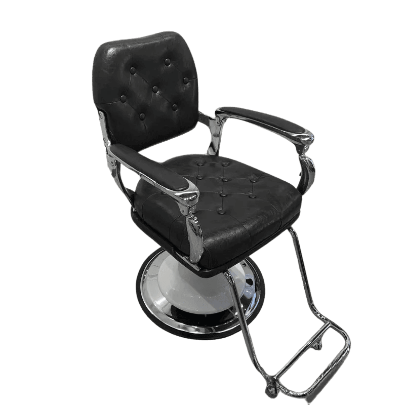 SH Spa & Beauty Frizerska Stolica – AURELIA Black Silver AC0008