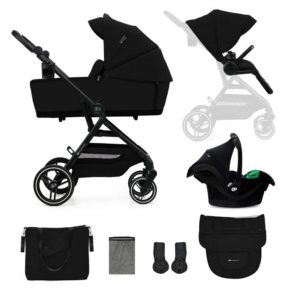 Kinderkraft Kolica Yoxi 3U1 Mink Pro Pure, Crna