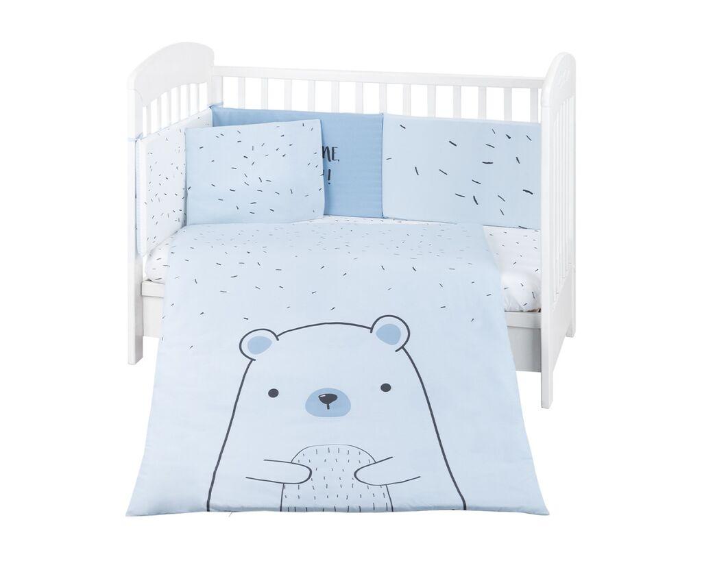 Kikka Boo Posteljina 6 Djelova “Bear With Me”, Plava