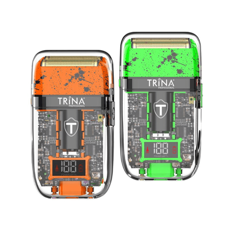 TRINA - Električni brijač za bradu i brkove - ORANGE/GREEN