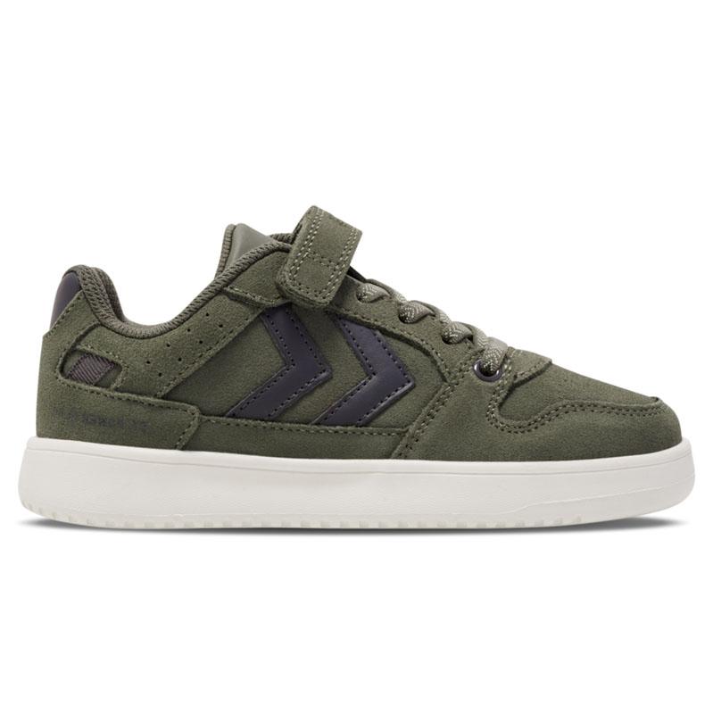 HUMMEL Patike za dječake St. power play suede jr, maslinasto-crne