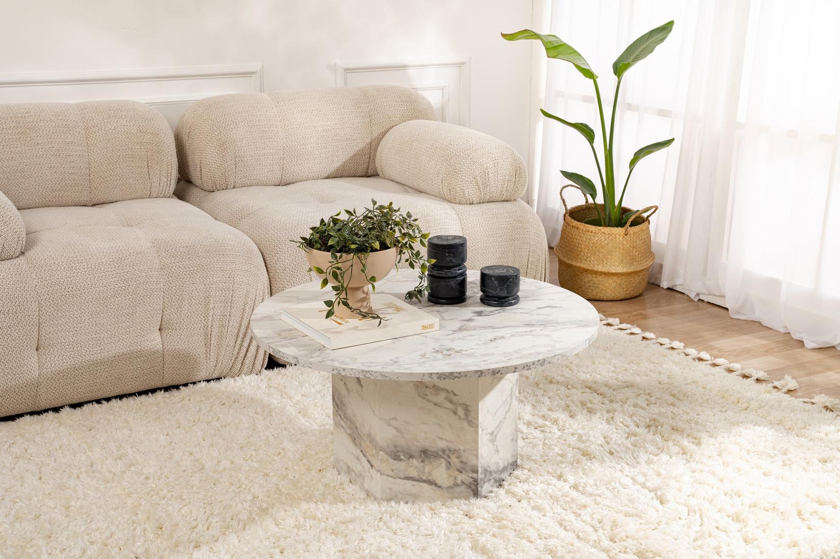 Nordure Klub sto Novi 80x40x80cm Sand