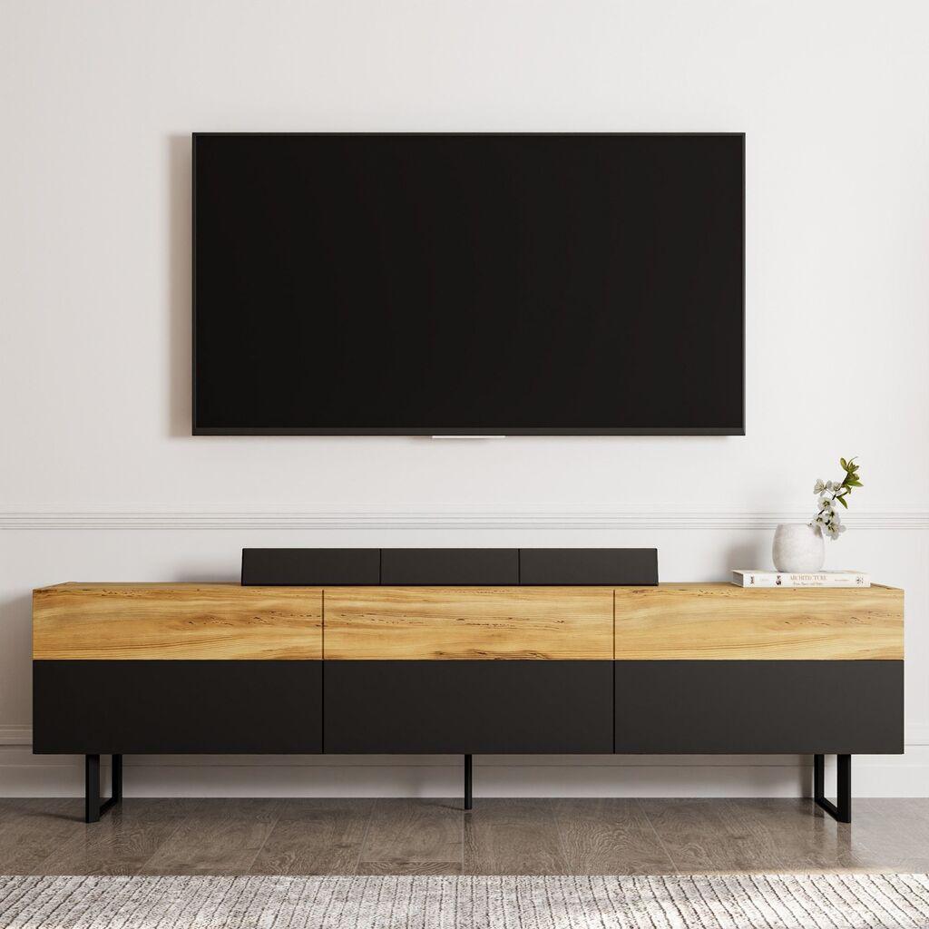 Hanah Home TV znak za komoda, 180x49x37cm, crni