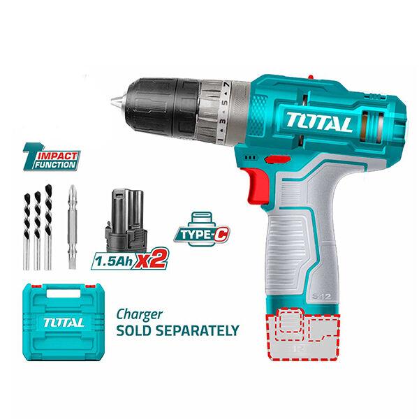 Total Li-Ion  Bušilica Udarna Akumulatorska   Tidli12202E
