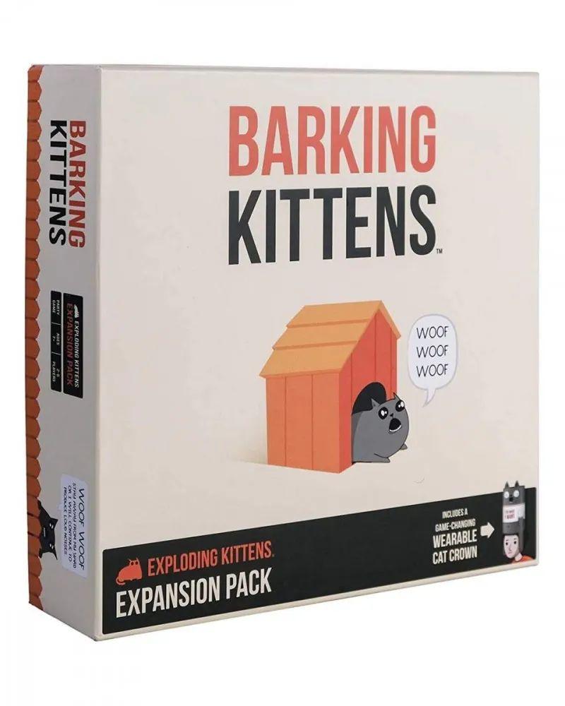 Društvena igra Exploding Kittens 3rd Expansion Barking Kittens, Bež