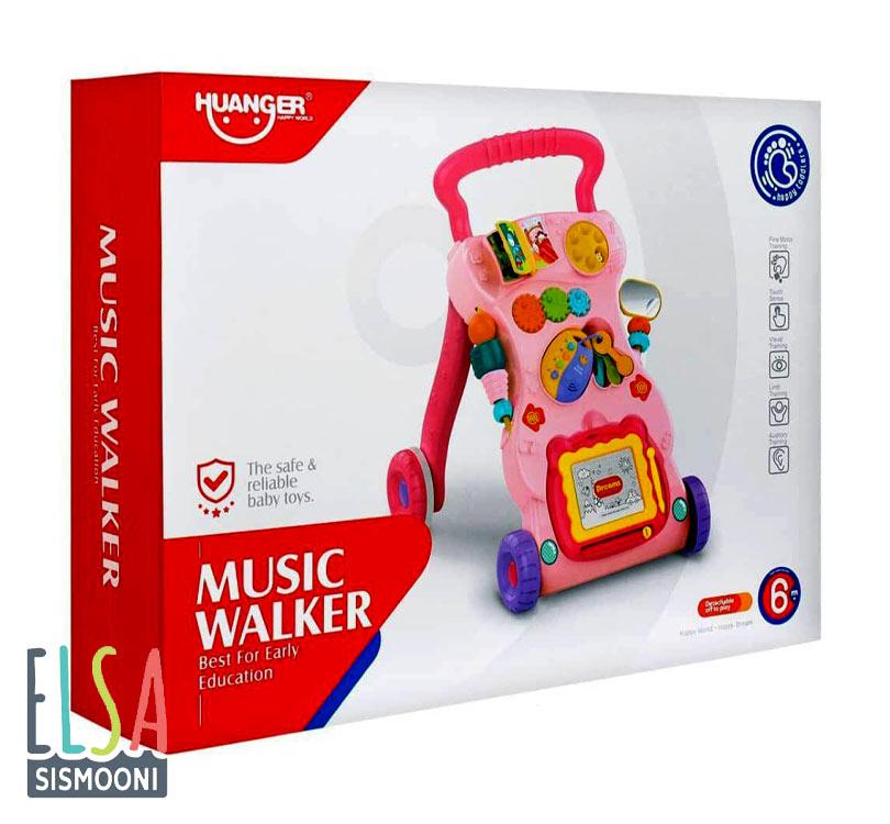 HUANGER Šetalica za bebe sa muzikom i svijetlima HE.0823,Roze