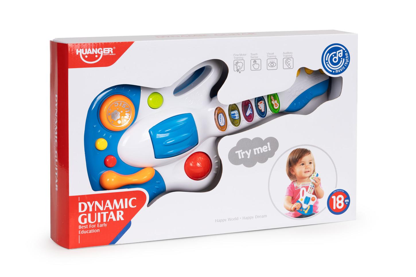 HUANGER Muzička igračka gitara DYNAMIC HE.0503, Bijela