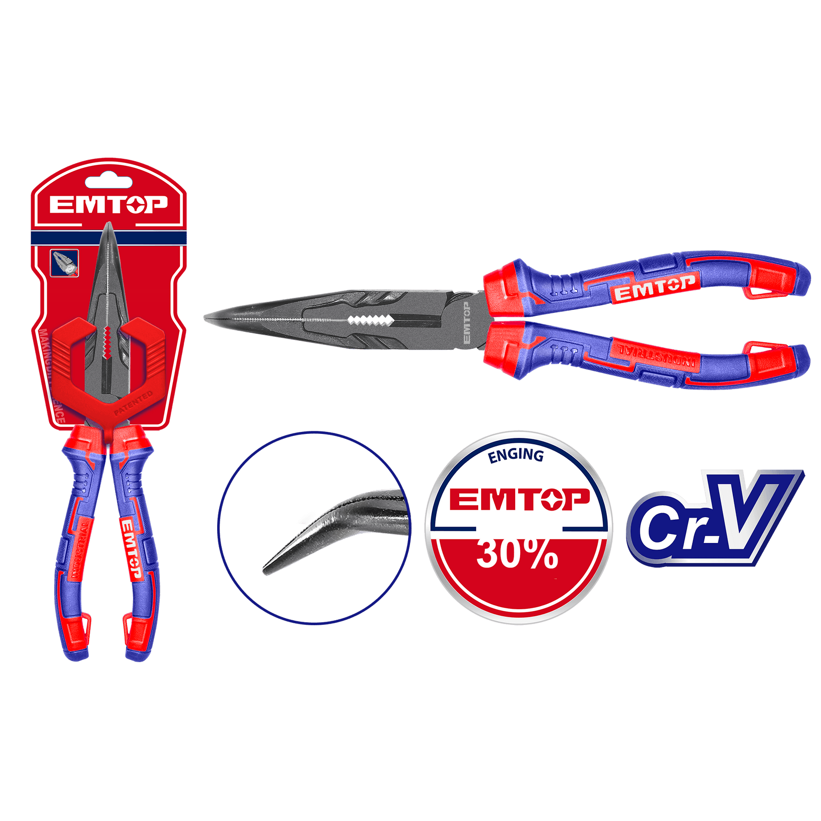 EM TOP Kliješta Savijena 200Mm  S16260