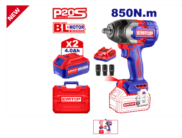 EM TOP Aku Udarni Odvijač  S16424