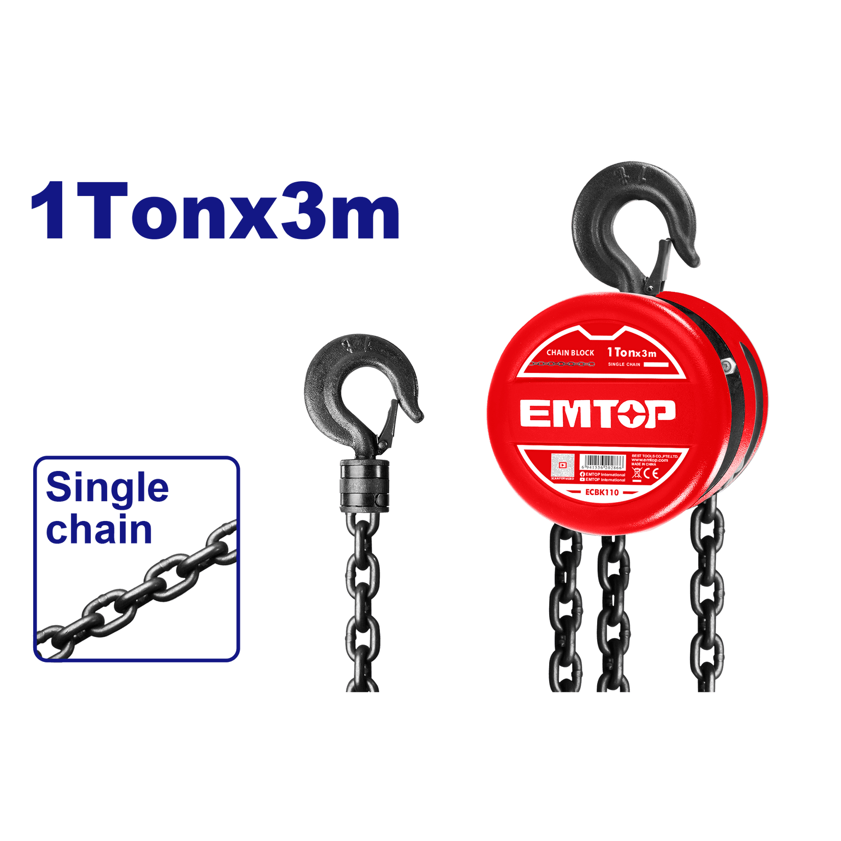 EM TOP Dizalica Za Lanac S16396