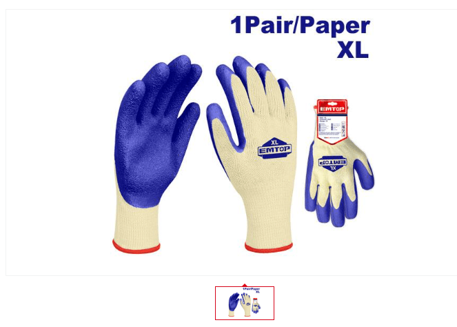 EM TOP Rukavice S16478