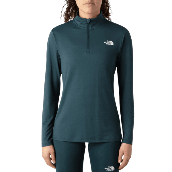 The North Face Ženski duks Flex 1/4 Zip Tee Slim Deep Cypress, Plavi