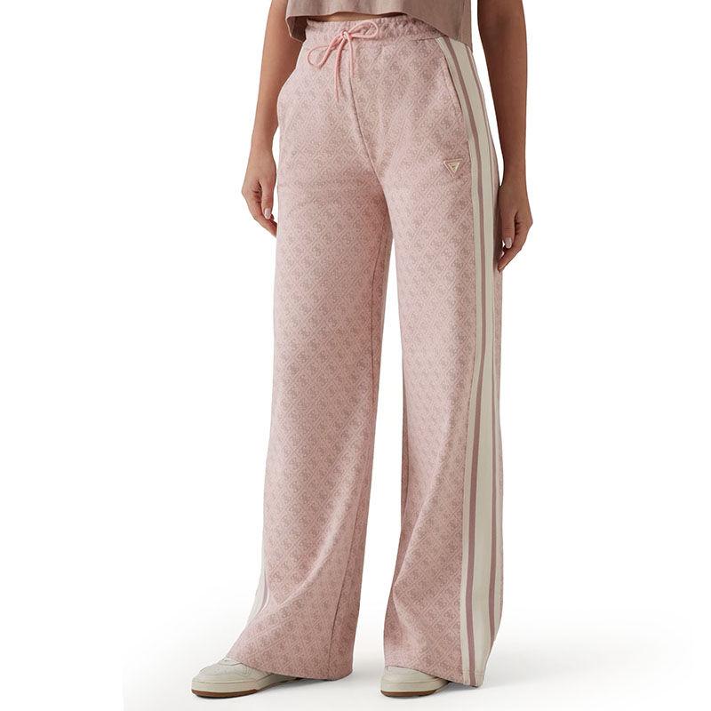 Guess Ženski donji deo trenerke Jean G Logo Straight Long, Roze