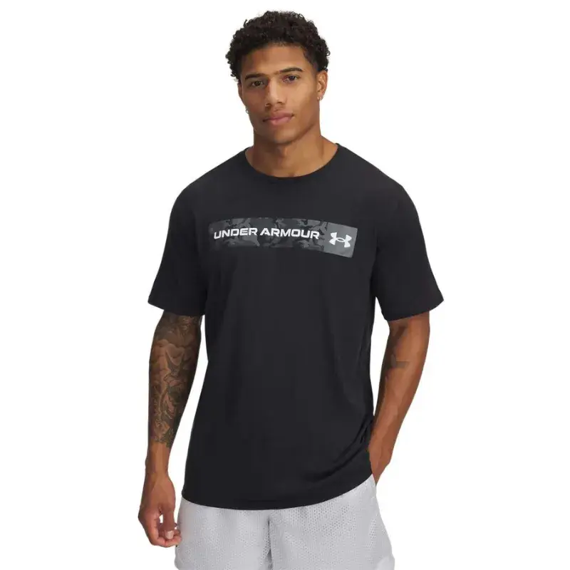 Under Armour Muška majica kratkih rukava Ua Camo Chest Stripe Ss, Crna