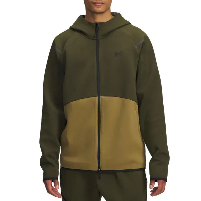 Under Armour Muški duks Ua Unstoppable Flc Fz Hd Eu, Maslinasti