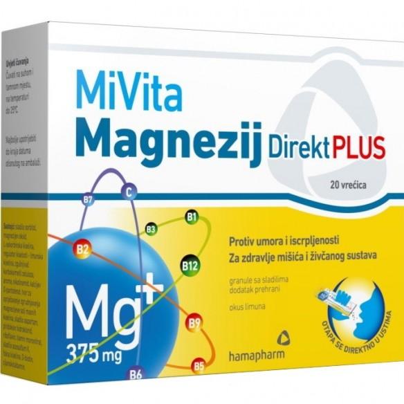 Mivita Magnezij Direkt Plus 20 kesica