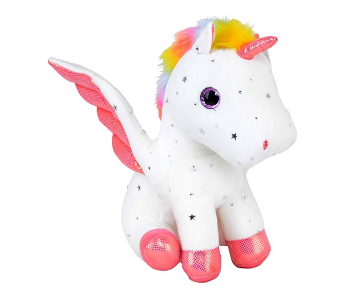 Plišana igračka jednorog sa duginim bojama 27cm