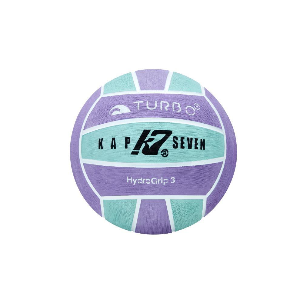 Turbo Vaterpolo lopta KAP7 Aqua Sky Hydrogrip narandžasto/nebesko plava - veličina 4