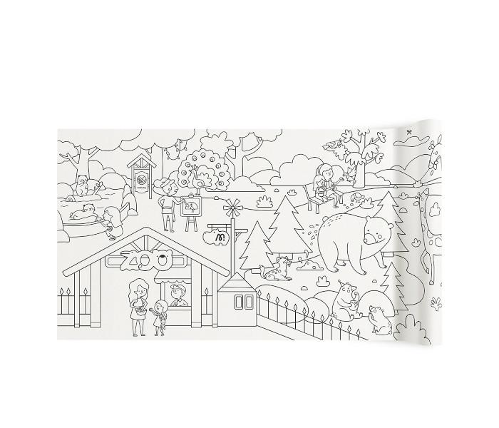 Ljepljiva rolna za bojanje- magic zoo