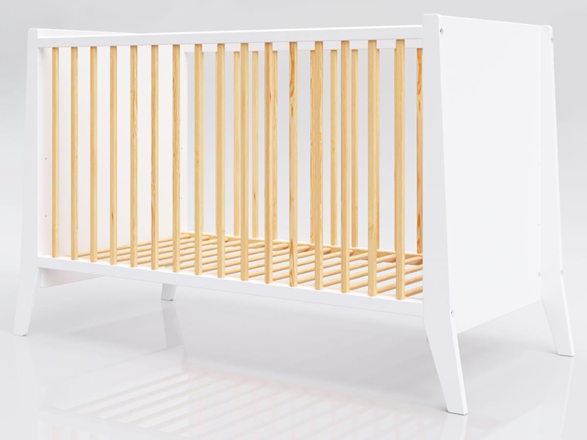 Lettino krevetić za bebe Cosmo 120x60cm, bijeli