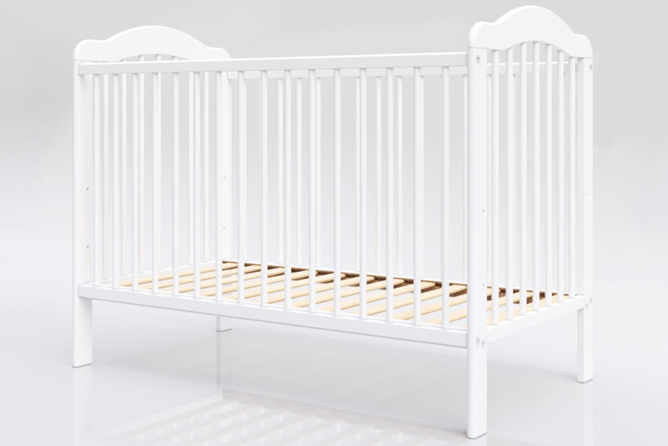 Lettino dječji krevet Alek 120x60cm, bijeli