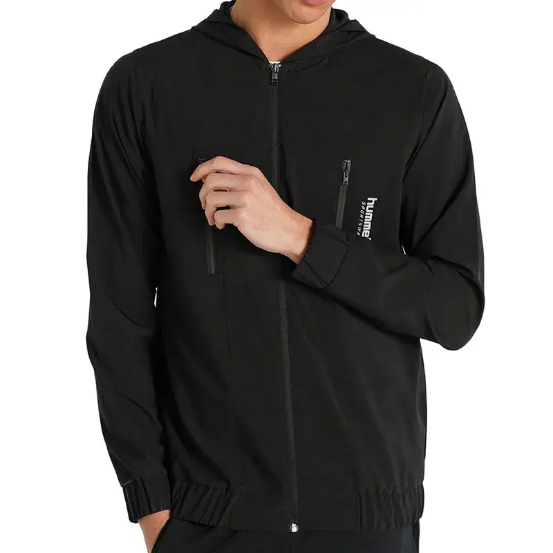 Hummel muška dukserica HMLJerry s patentnim zatvaračem, crna