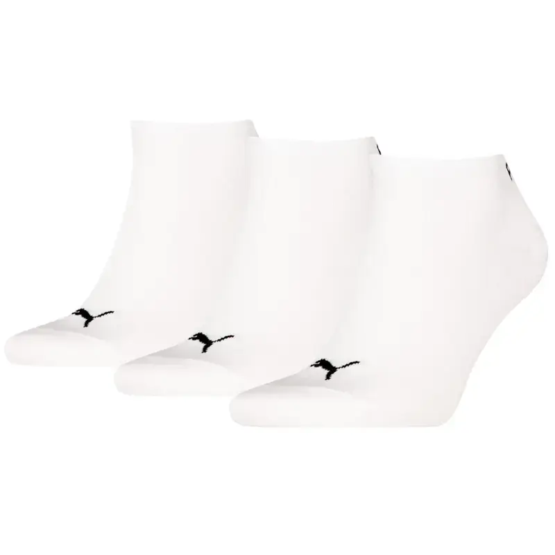 Puma muške čarape za tenisice, obične 3P, 3 para, bijele