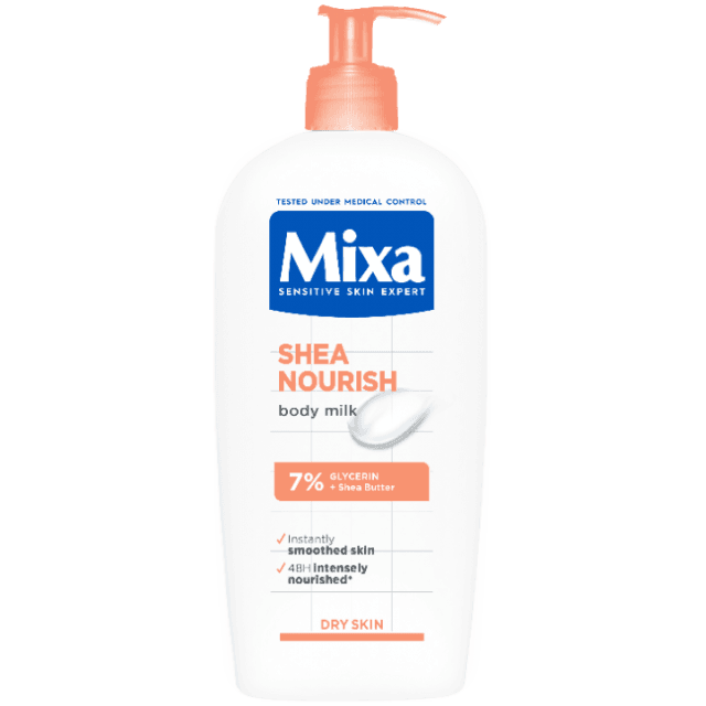 Mixa Shea Nourish body milk, 400 ml